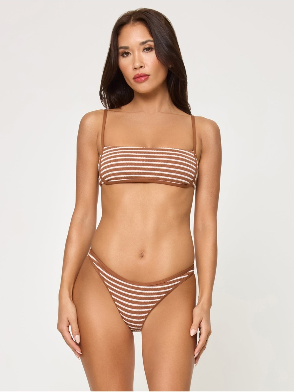 L*Space Suzi Bottoms Classic Striped Bikini Bottoms NWT - Picture 2 of 5